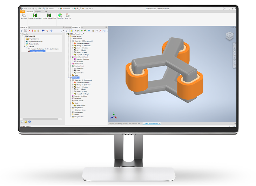 Embedded EMWorks Interface inside Autodesk Inventor CAD Software